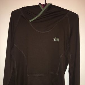 Northface brown and olive green hoodie